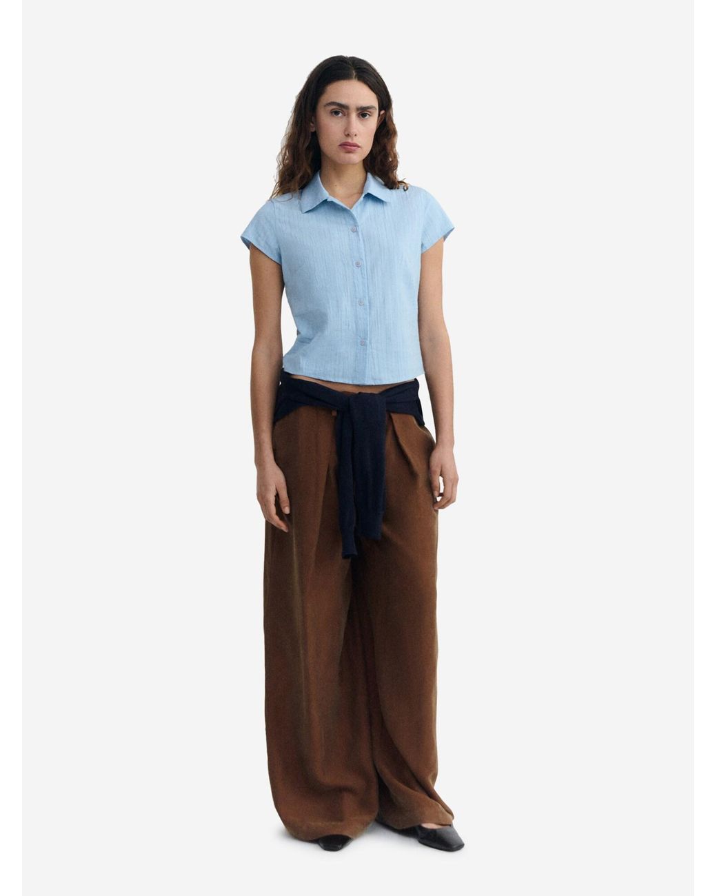 Thinking Mu Blue Bluse Kitty