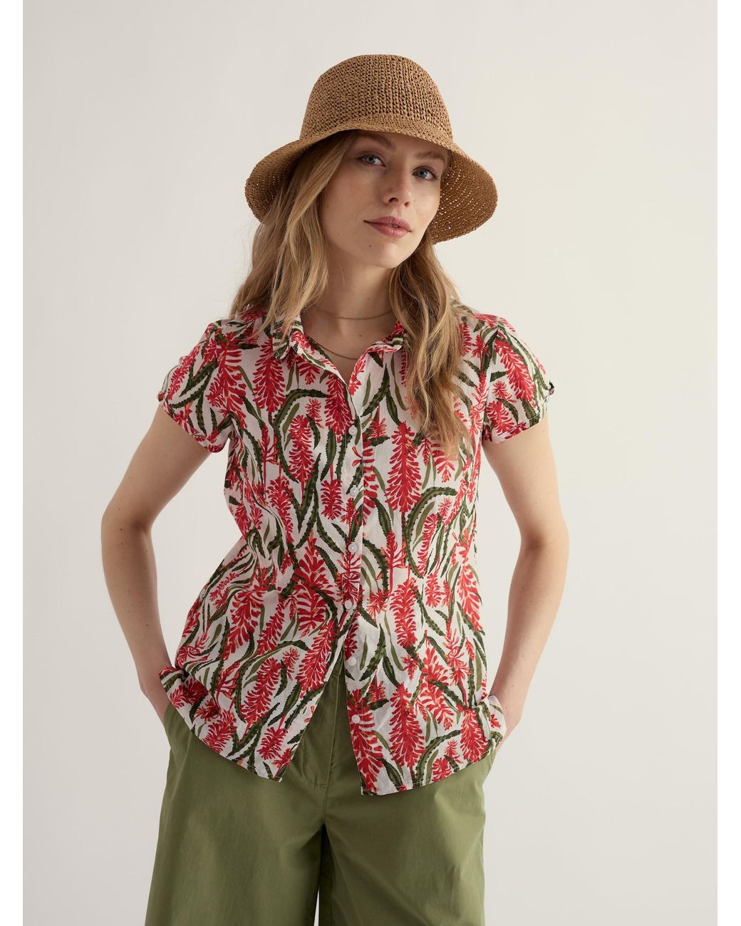 Seasalt Cornwall Red Bluse Rushmaker
