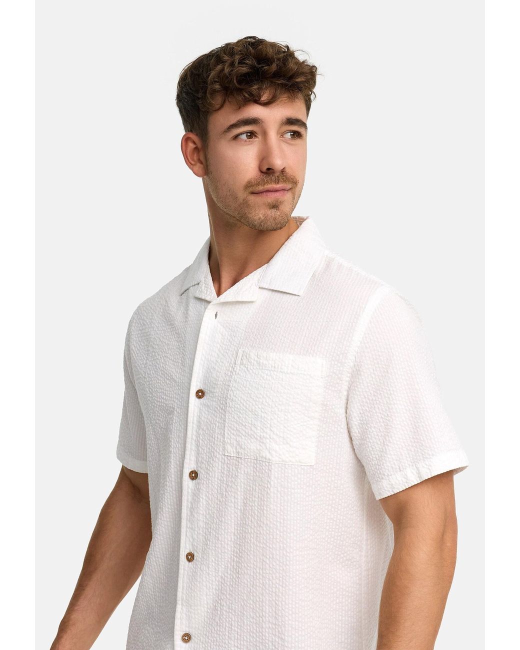 INDICODE Hemd Driller in White für Herren