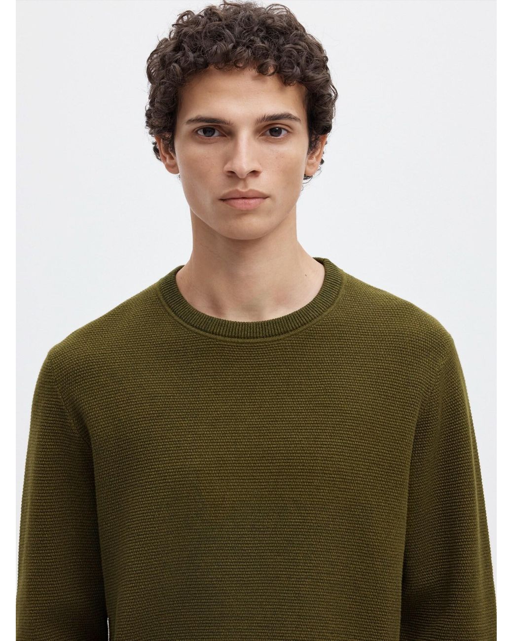 SELECTED Pullover Slhross in Green für Herren