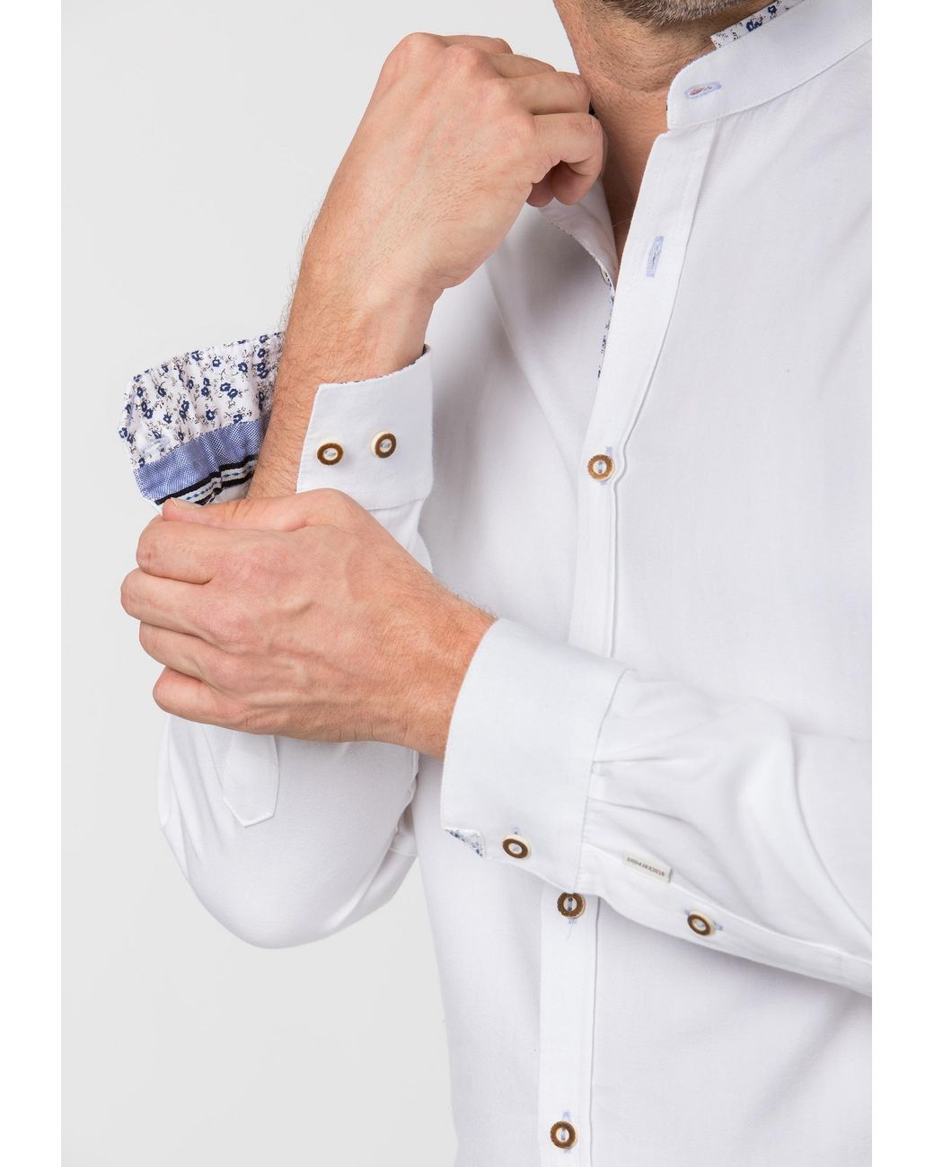 Stockerpoint Trachtenhemd Alex in White für Herren
