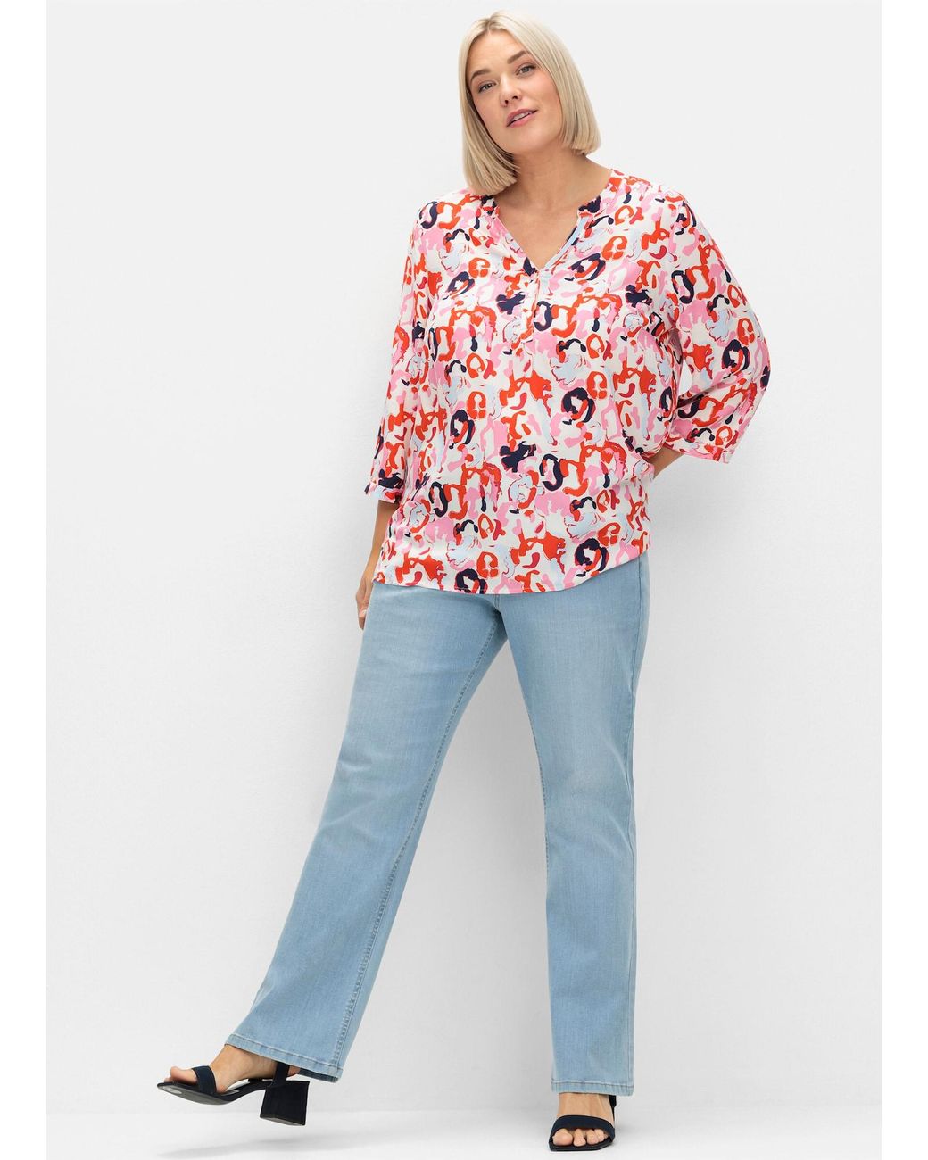 Sheego Blue Bluse