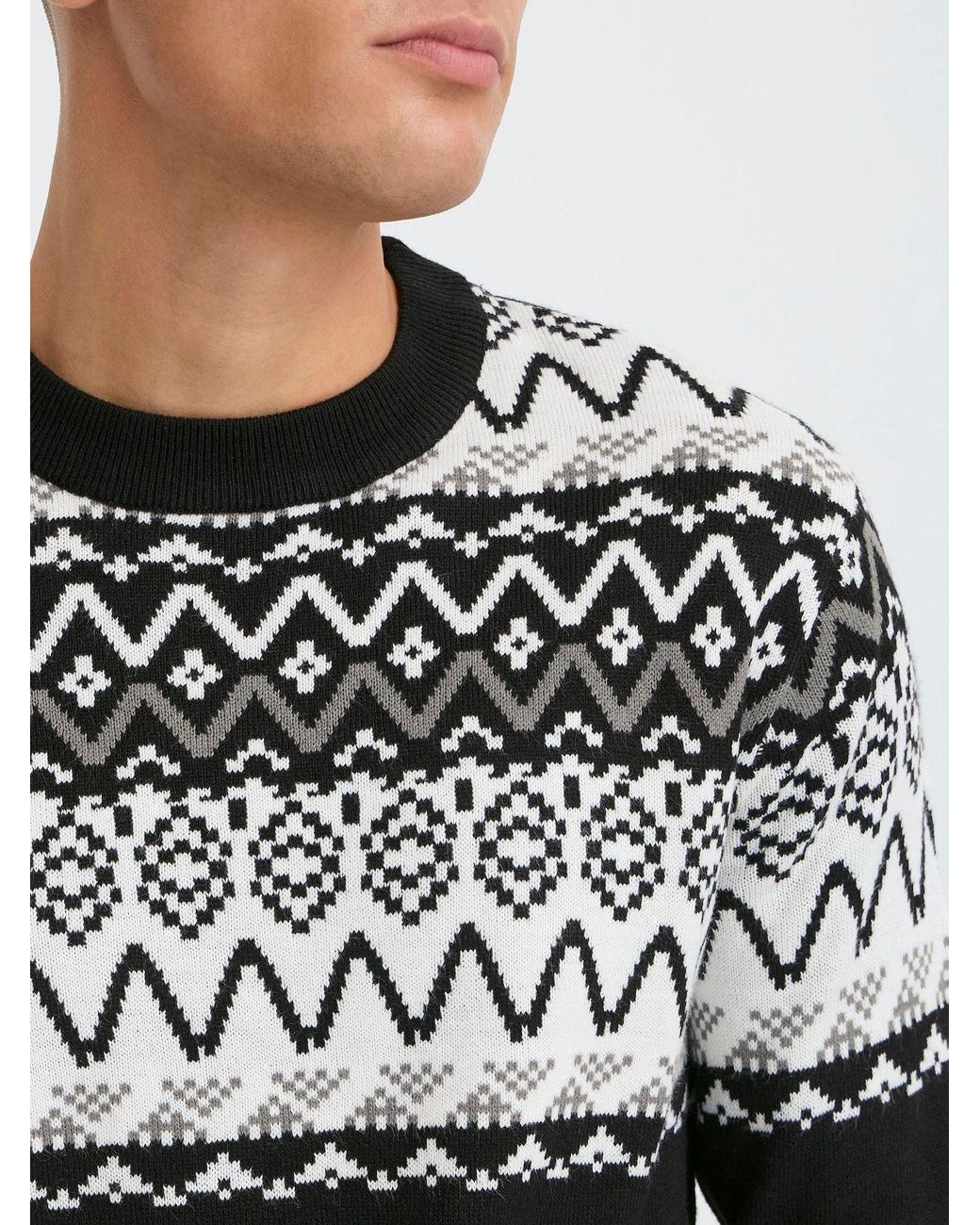 Solid Strickpullover Sdellis in Black für Herren