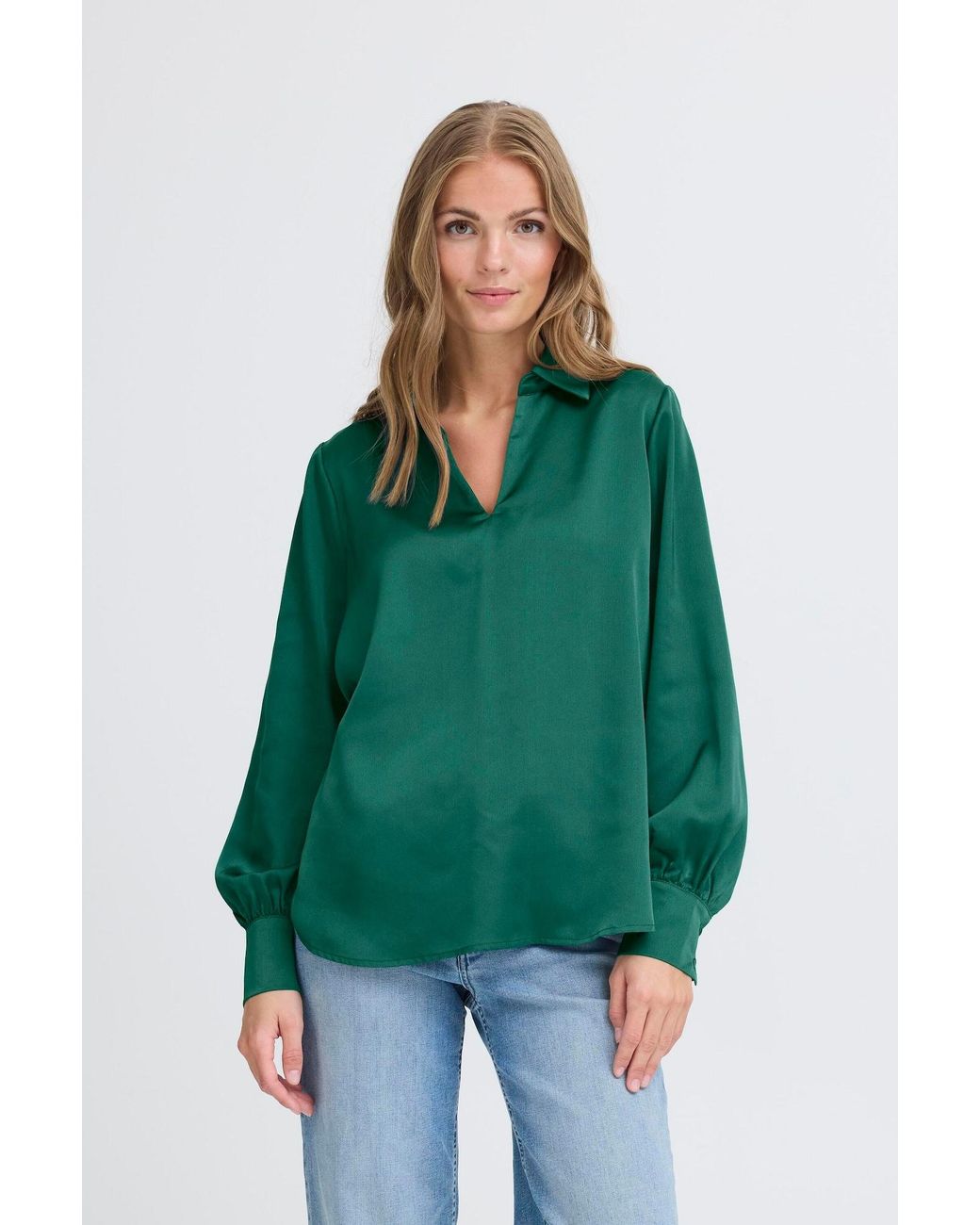 Ichi Green Bluse