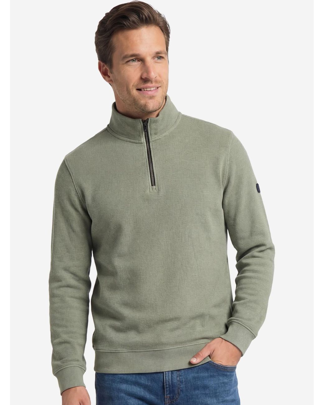 Redmond Pullover Basic in Green für Herren