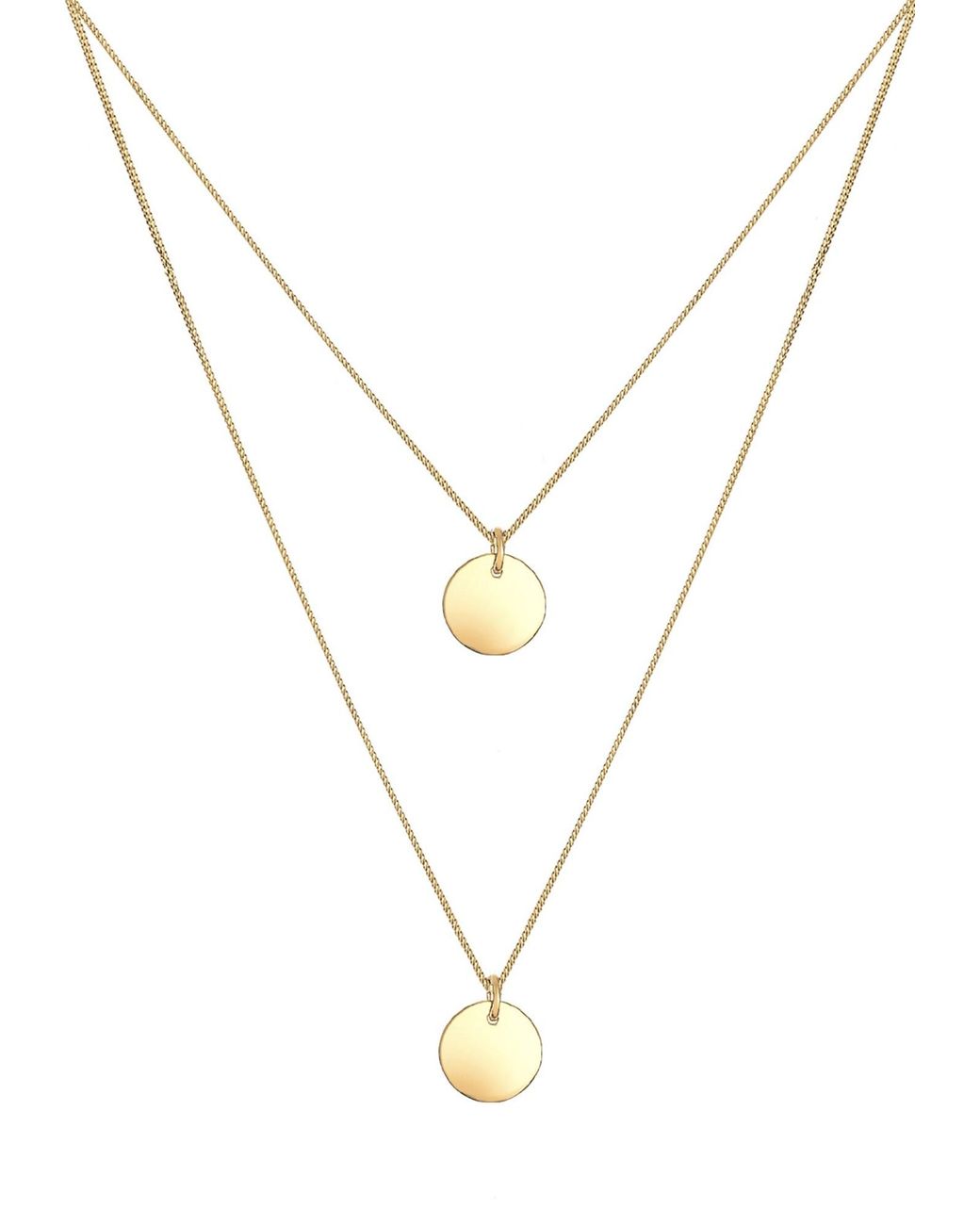 Elli Jewelry Metallic Kette Kreis