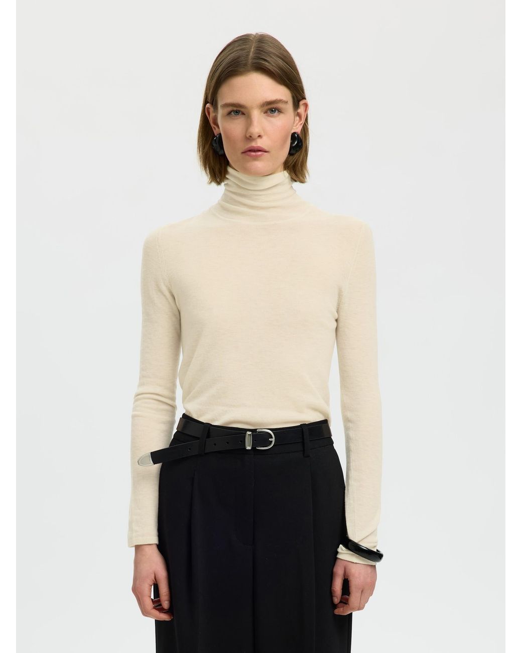 SELECTED White Pullover Vendy
