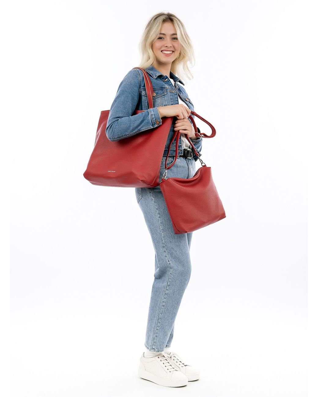 EMILY & NOAH Red Shopper Eva