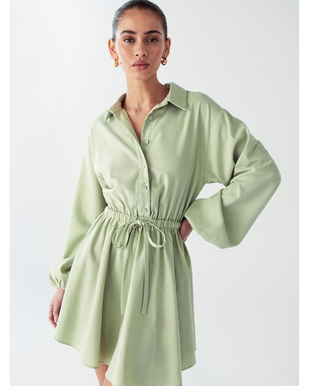 Willa Green Blusenkleid Petal