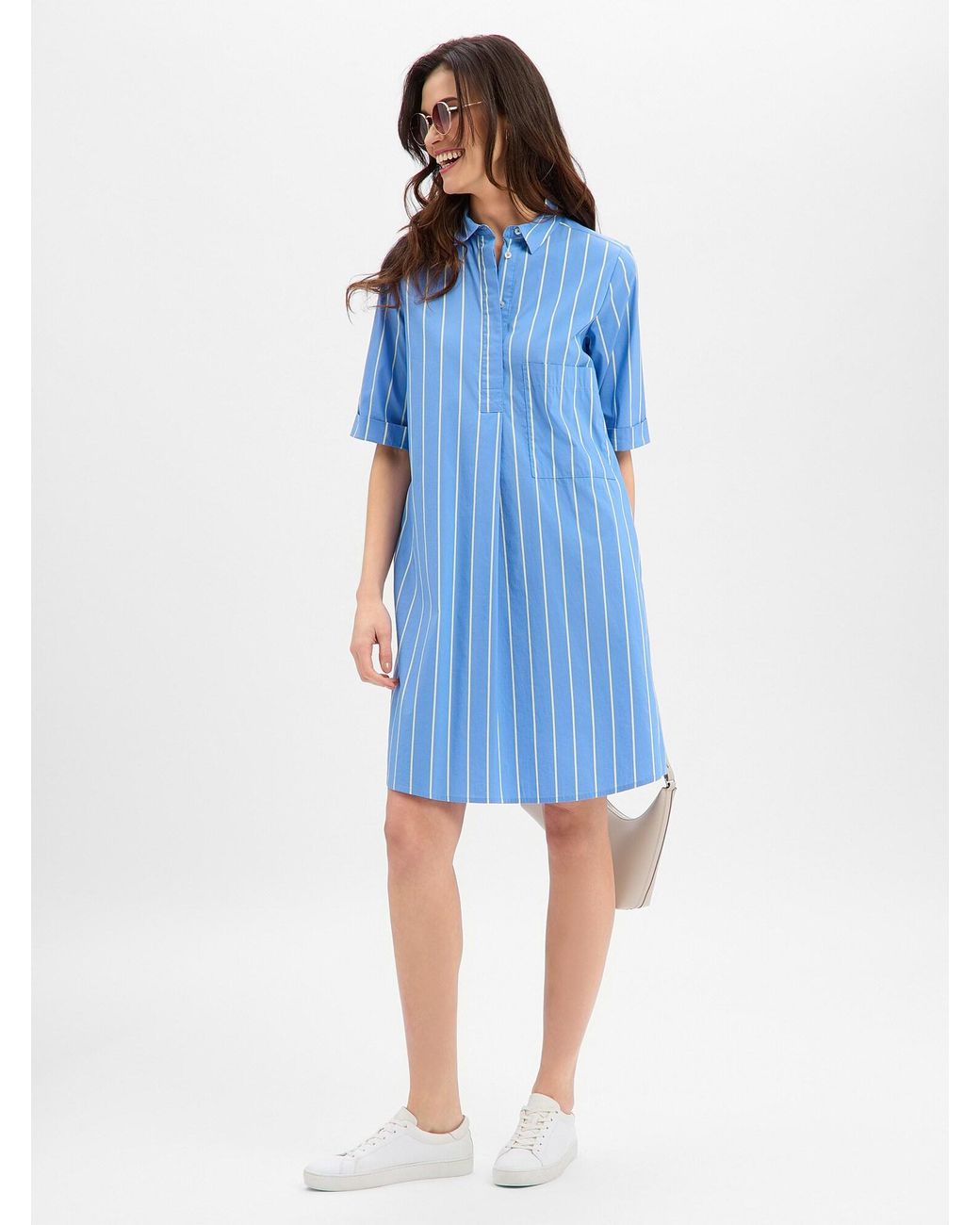 Marie Lund Blue Blusenkleid