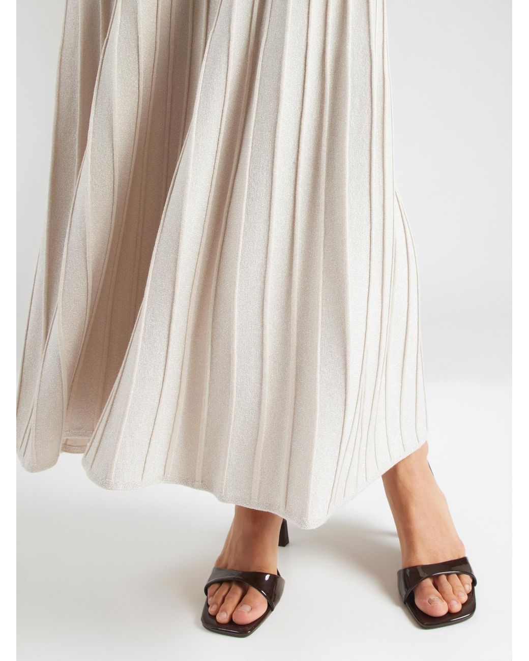 Comma, White Strickkleid