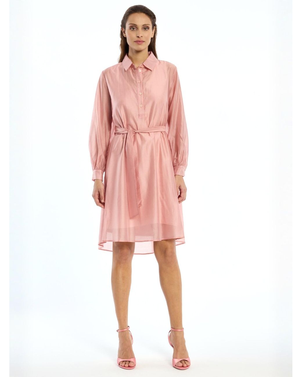 Ana Alcazar Pink Blusenkleid Wakea