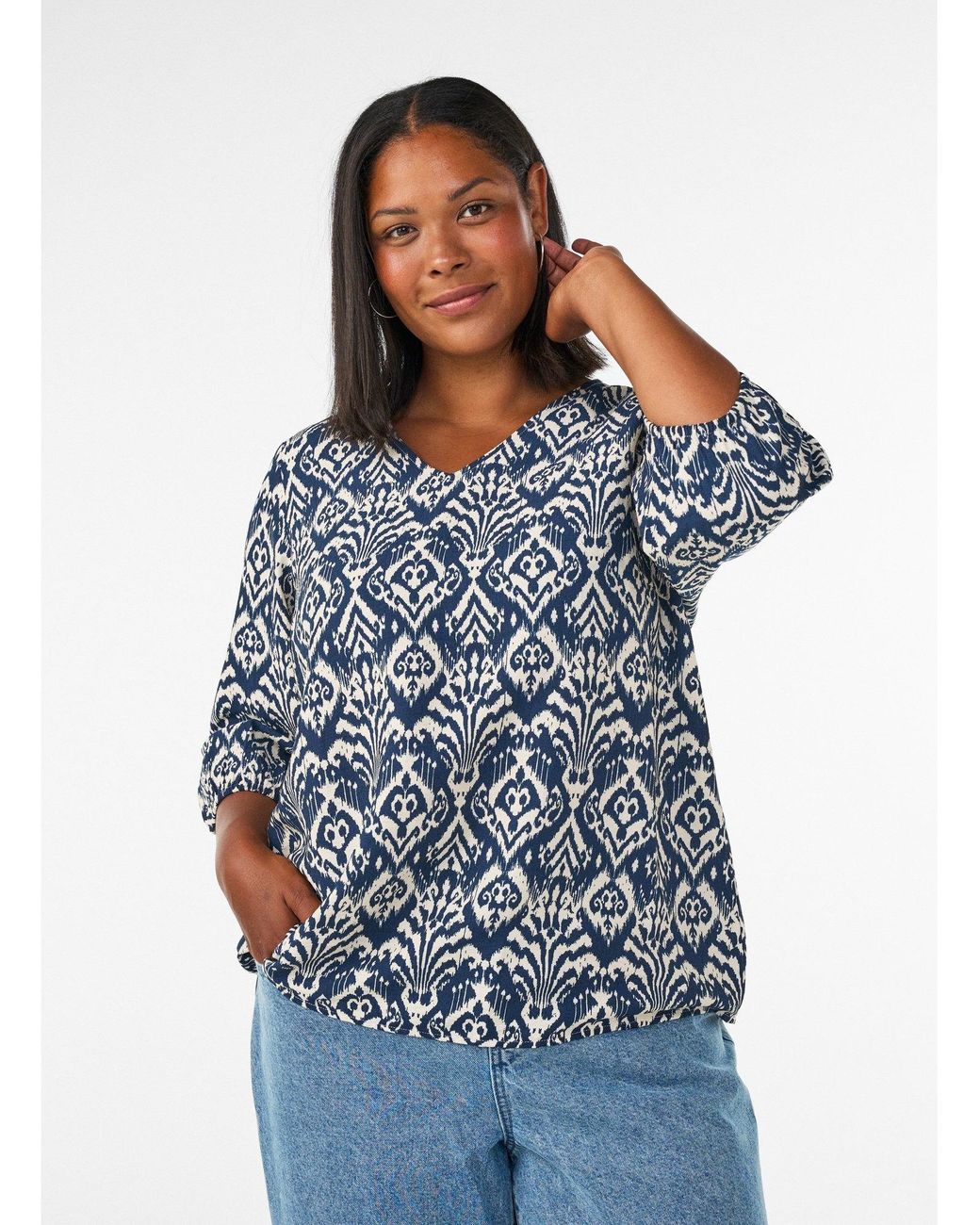 Zizzi Blue Bluse
