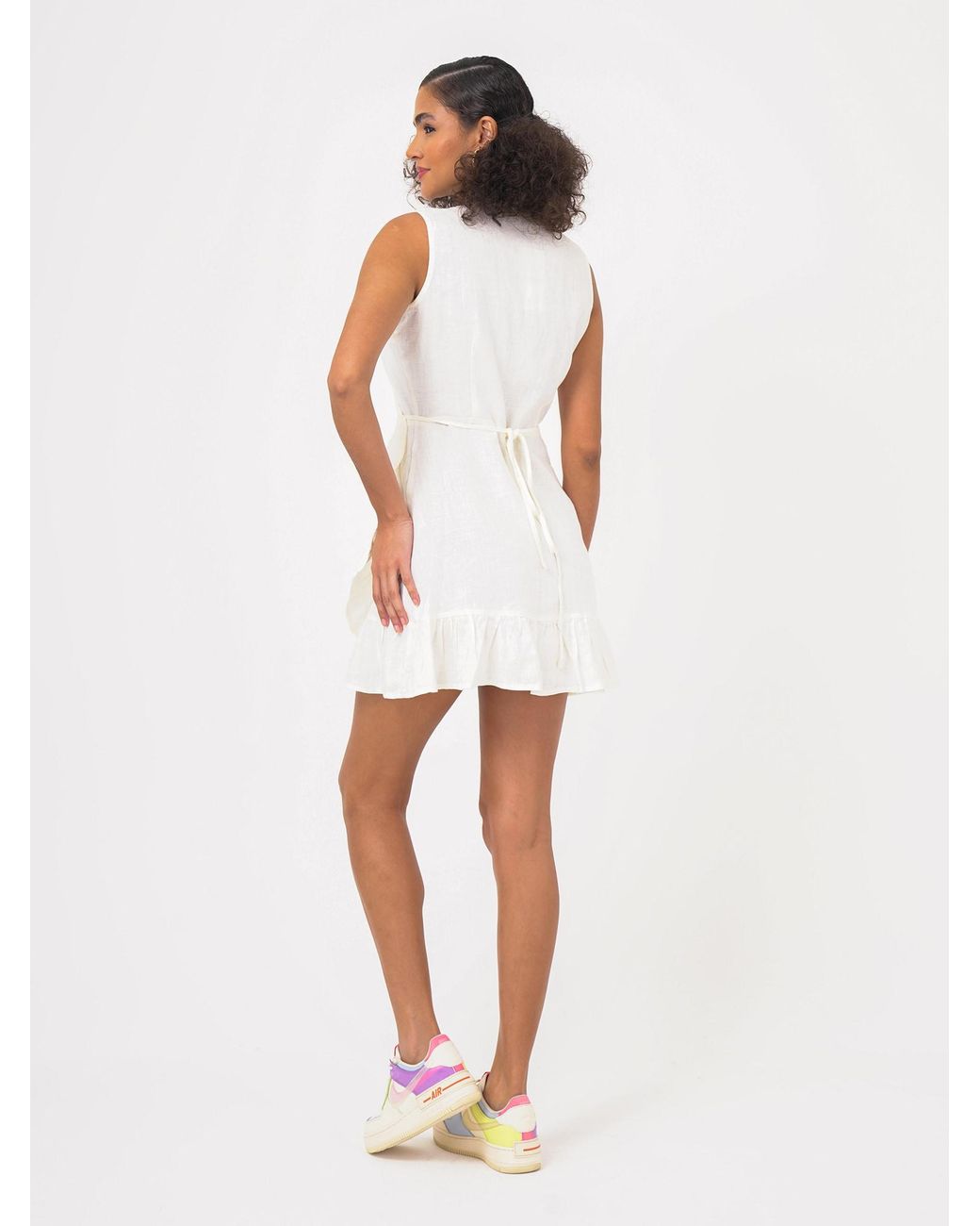 FRESHLIONS White Kleid Mailinda