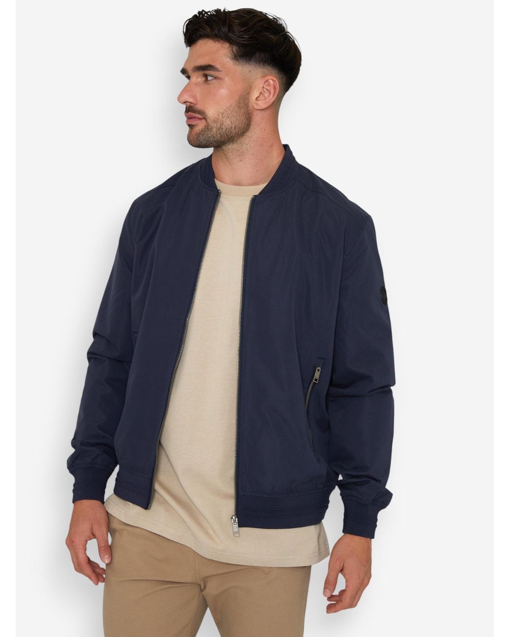 Threadbare Freizeitjacke Predict in Blue für Herren