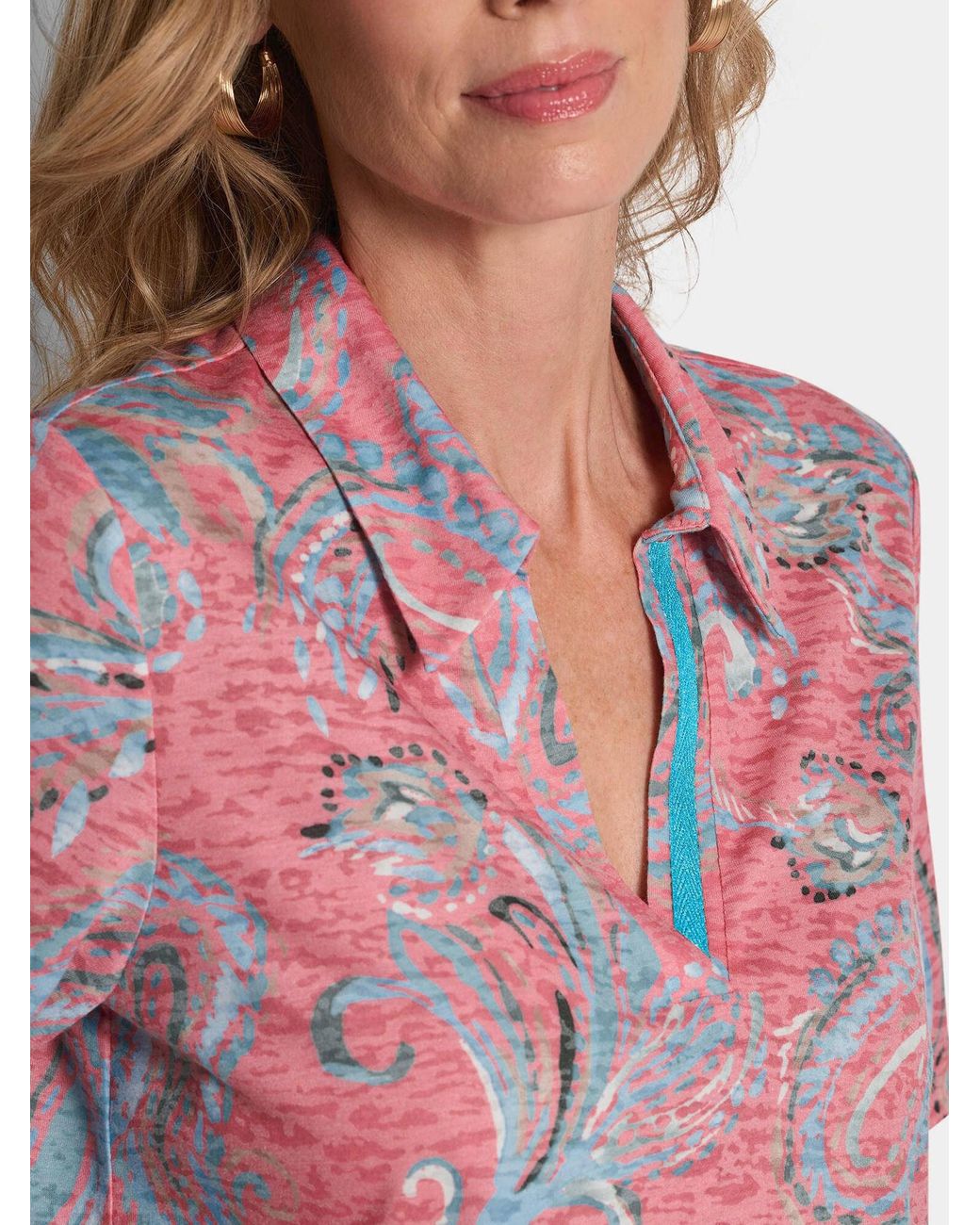Goldner Pink Bluse