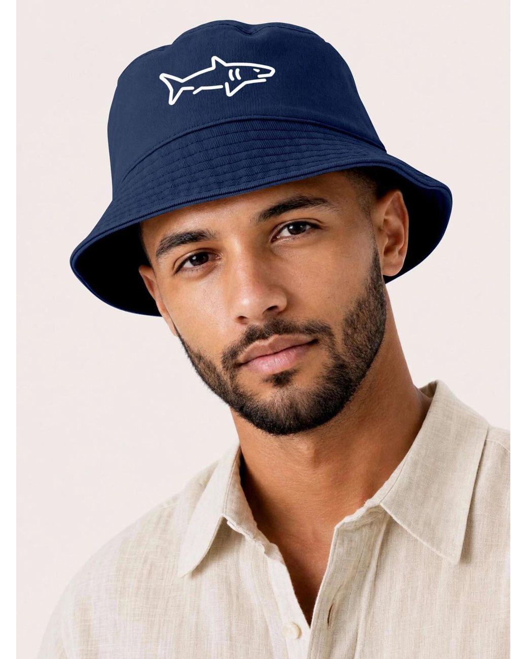 Neverless Hut Shark in Blue für Herren