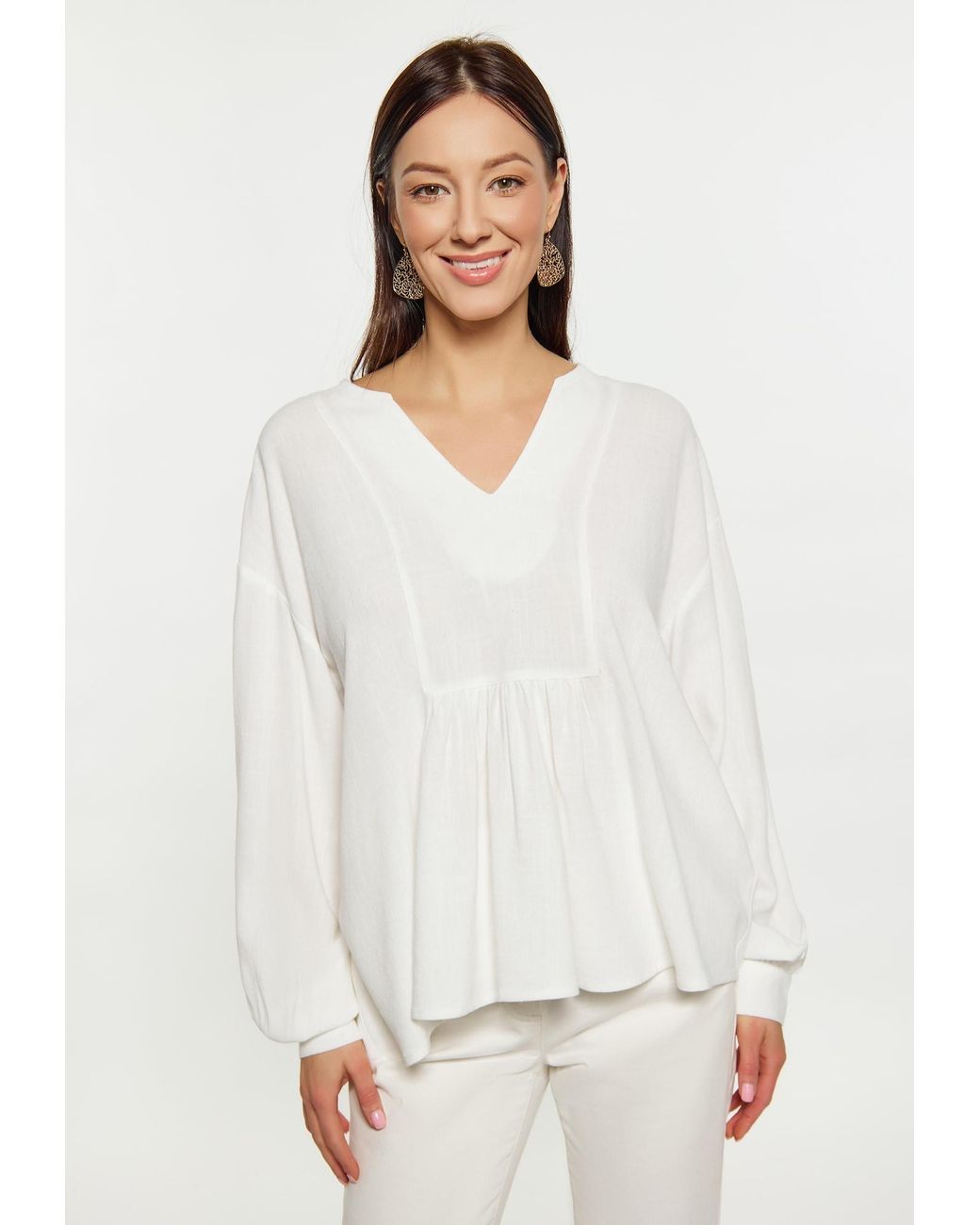 Usha White Bluse