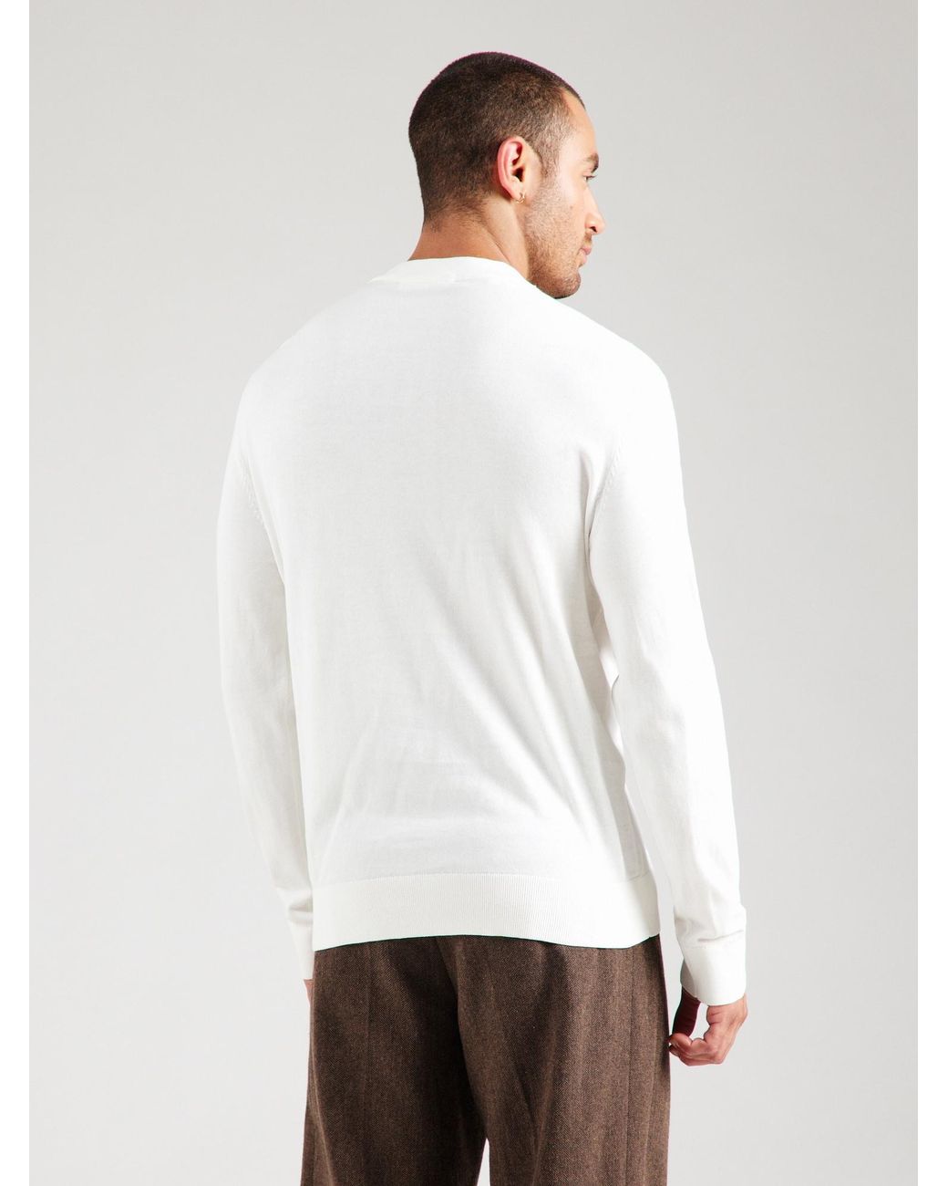 SELECTED Pullover Slhtorino in White für Herren