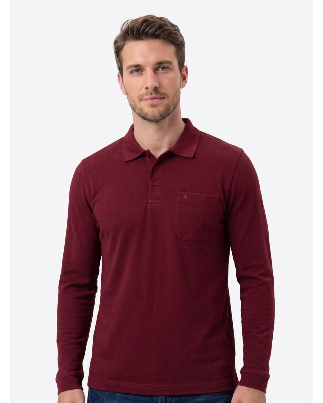 RAGMAN Shirt Basic in Red für Herren