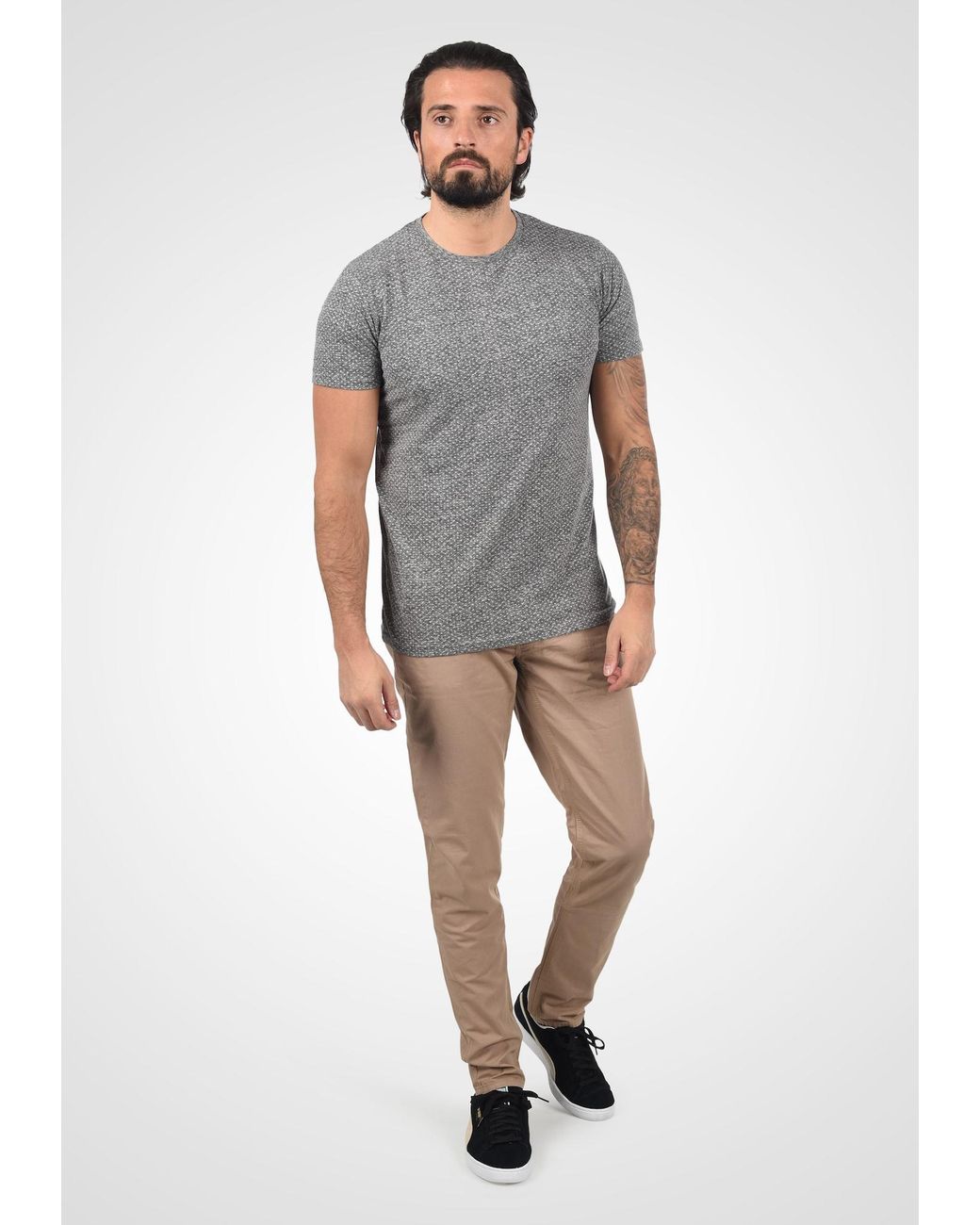 Solid Shirt Alarico in Gray für Herren