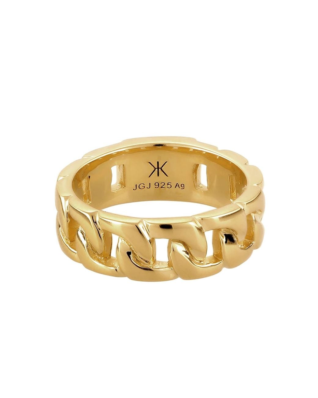 Kuzzoi Ring in Metallic für Herren