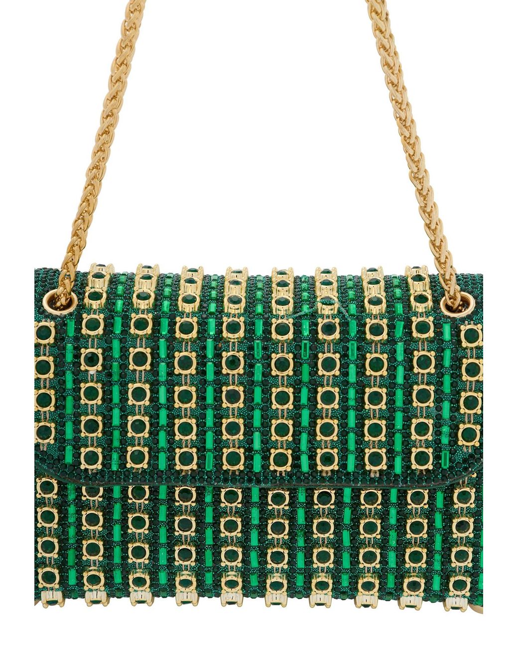 faina Green Clutch