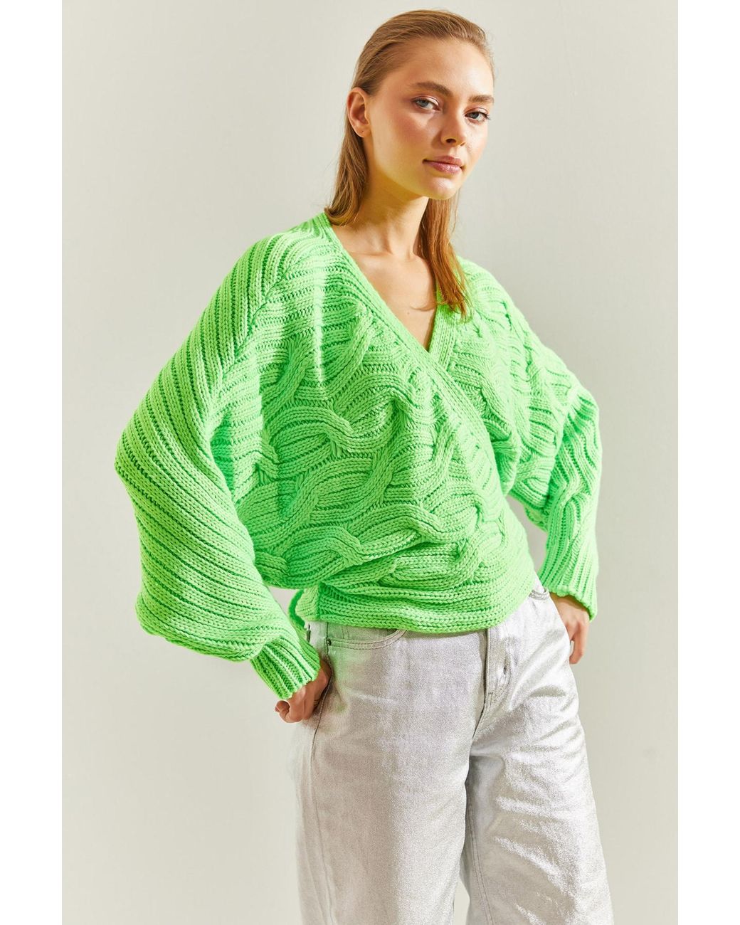 Bianco Lucci Green Pullover