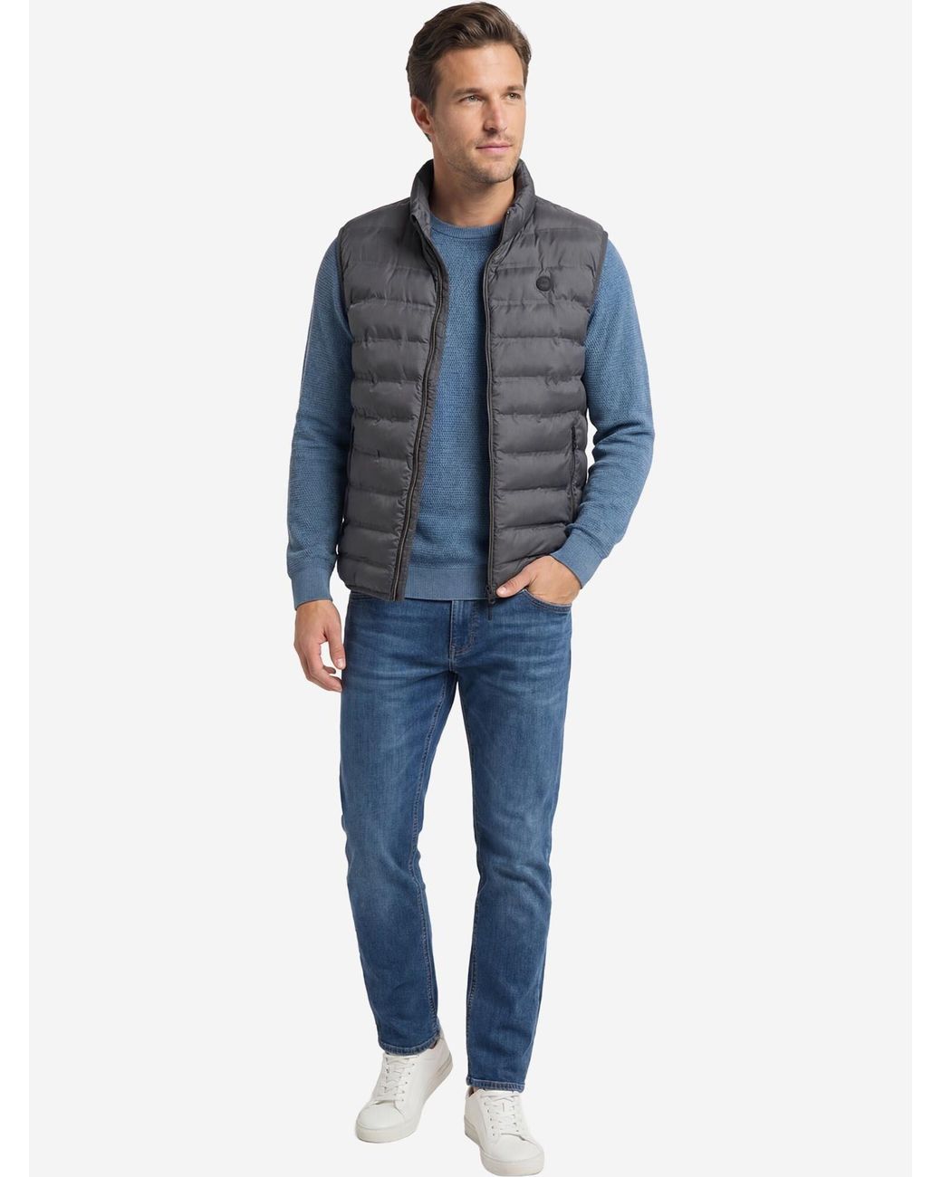 Redmond Weste Basic in Black für Herren