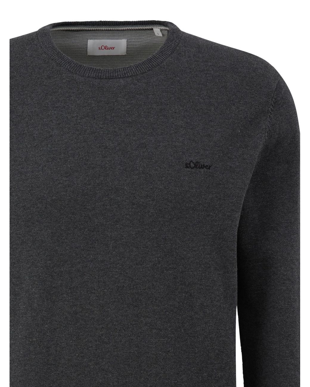 S.oliver Oliver Pullover Basic in Black für Herren