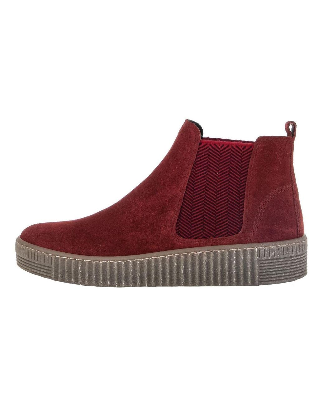 Gabor Red Chelsea Boots