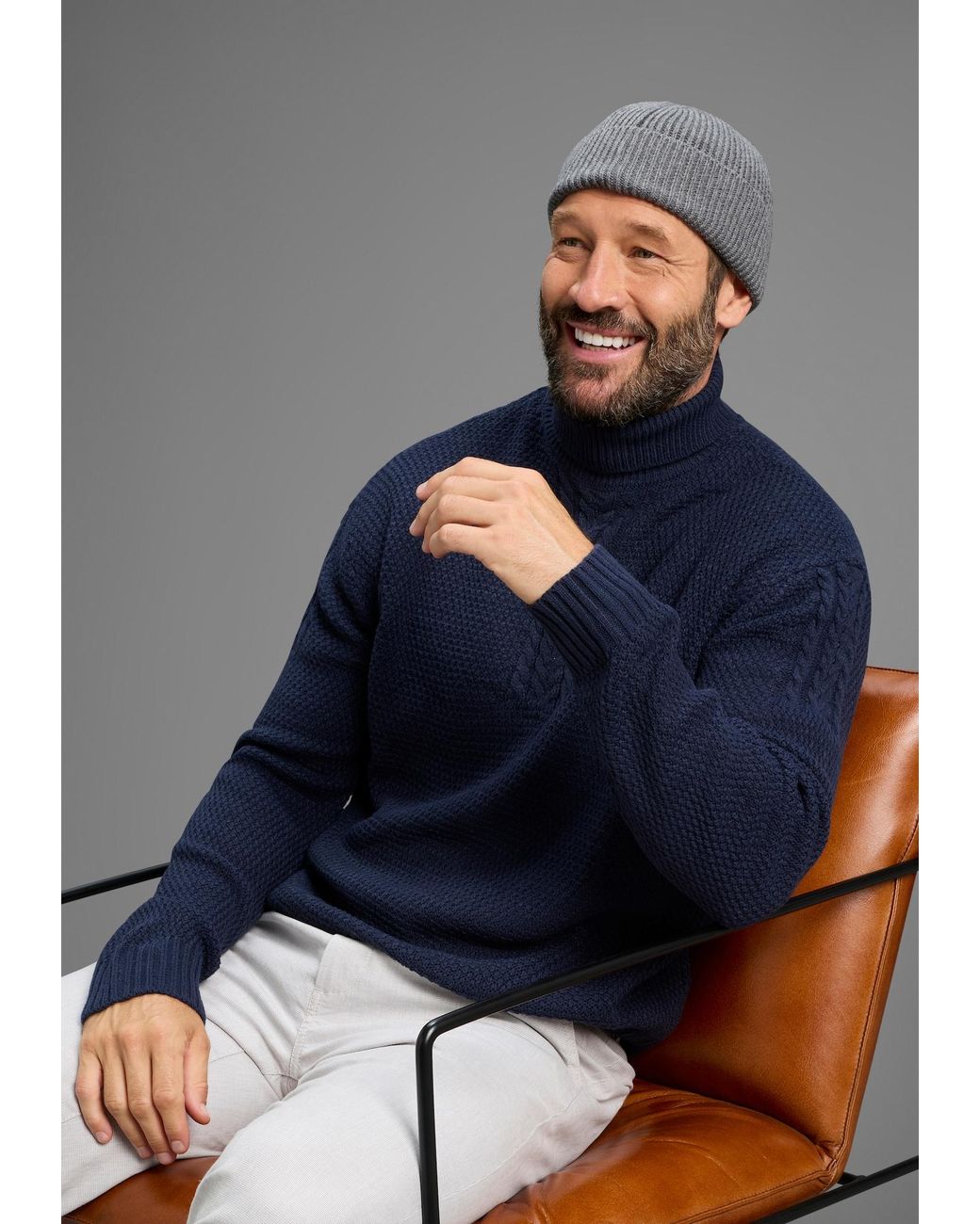 Man's World World Pullover in Blue für Herren