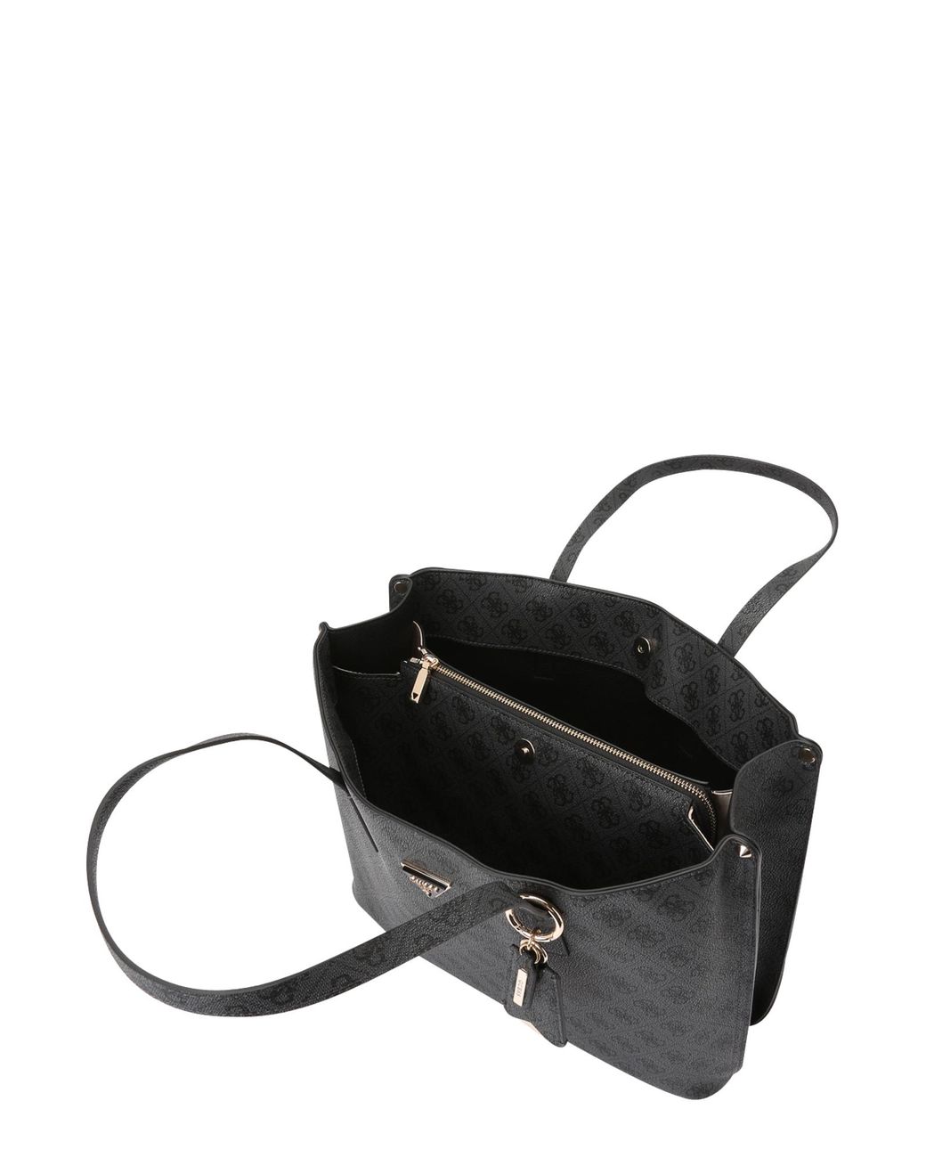 Guess Black Shopper Meridian Ii Girlfriend Tote