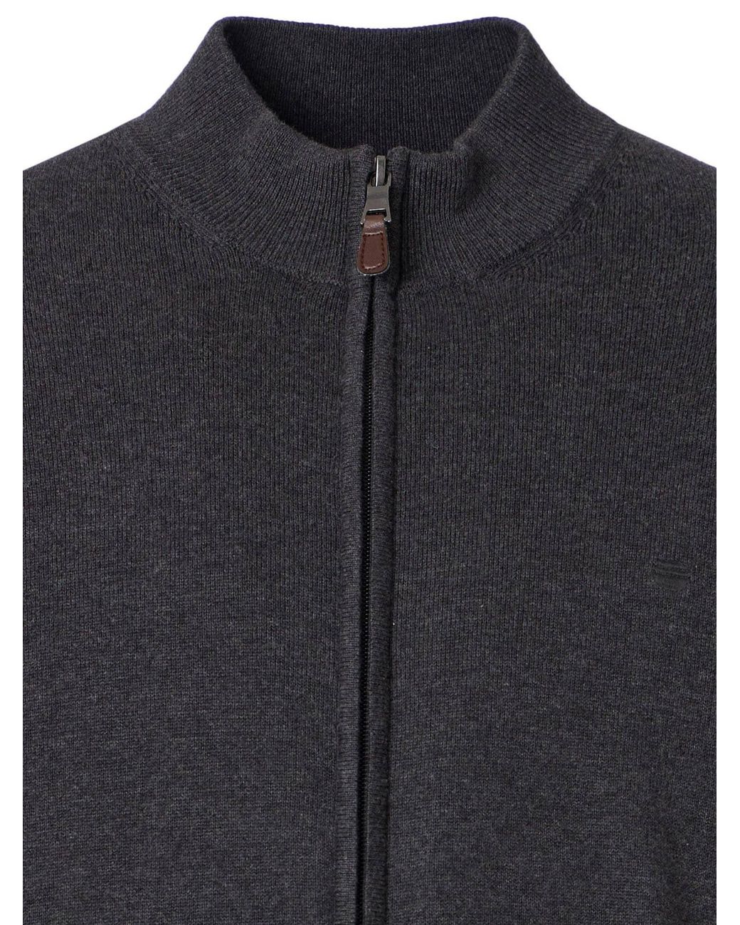 Redmond Strickjacke Basic in Black für Herren