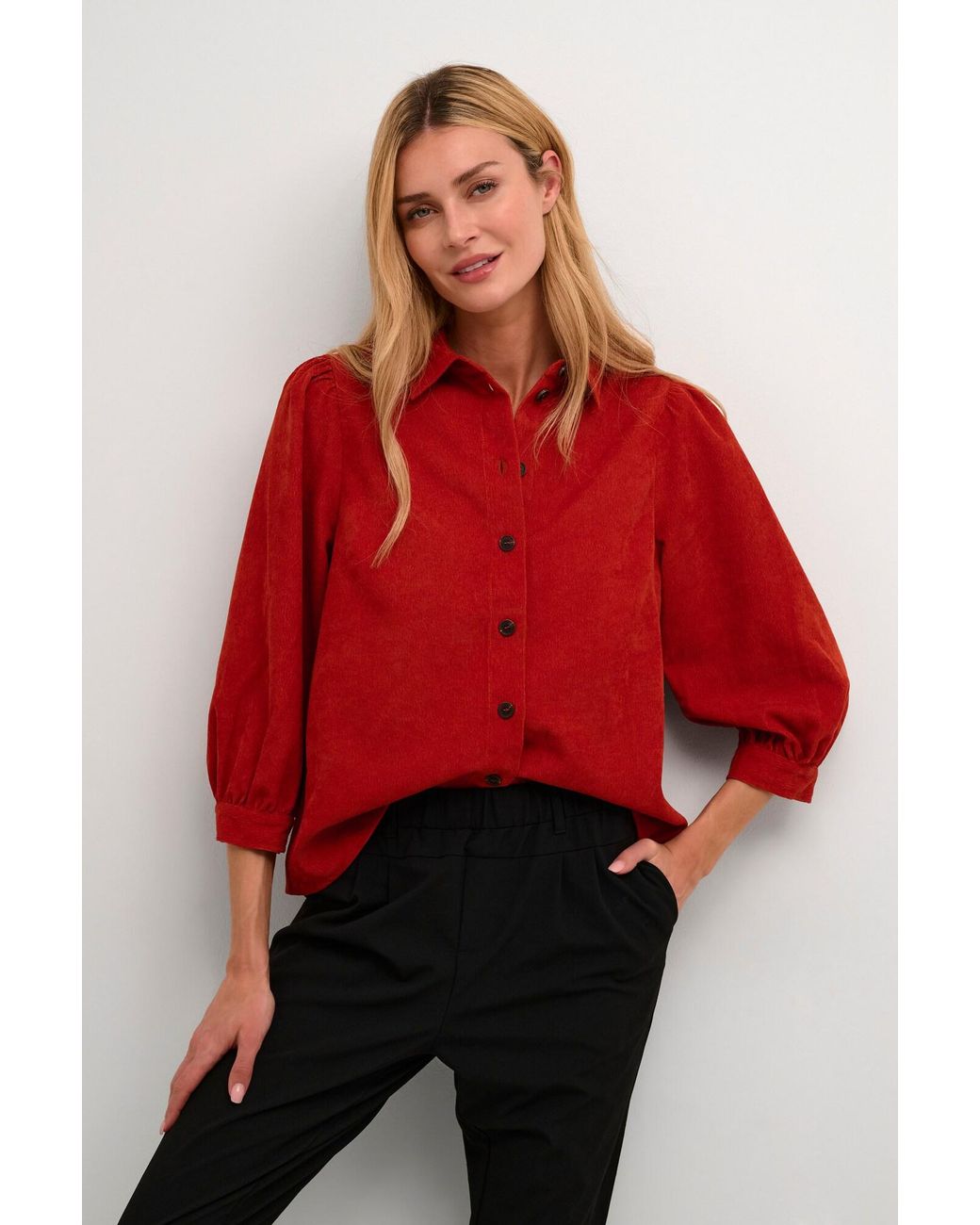 Kaffe Red Bluse Avera