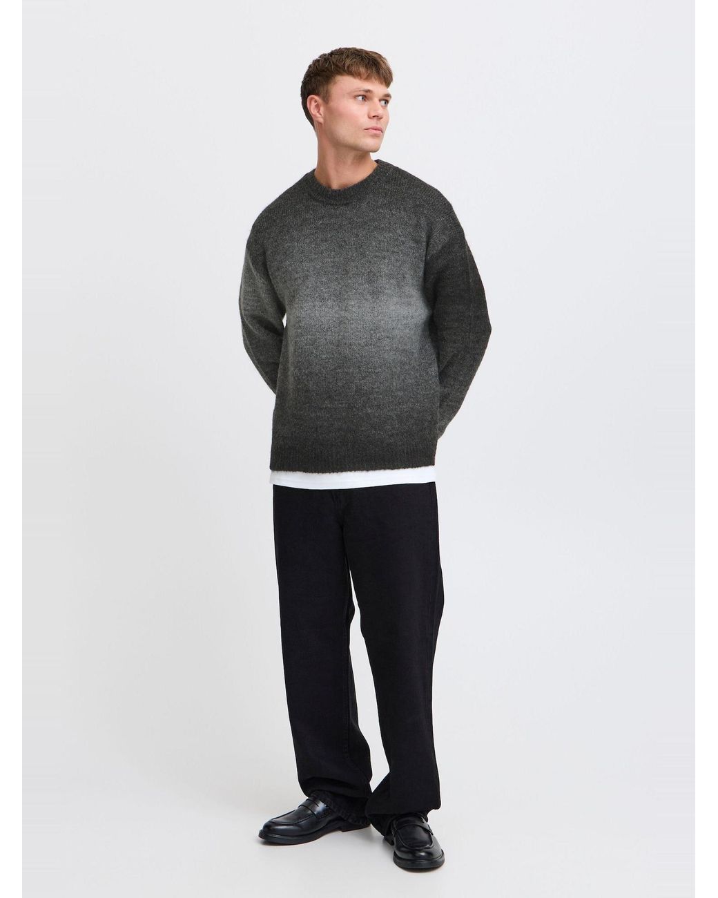 Solid Pullover Nohan in Gray für Herren