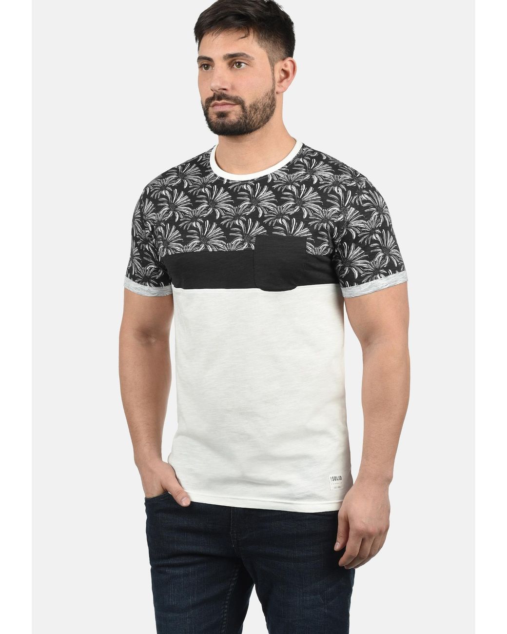 Solid Shirt Florian in Black für Herren