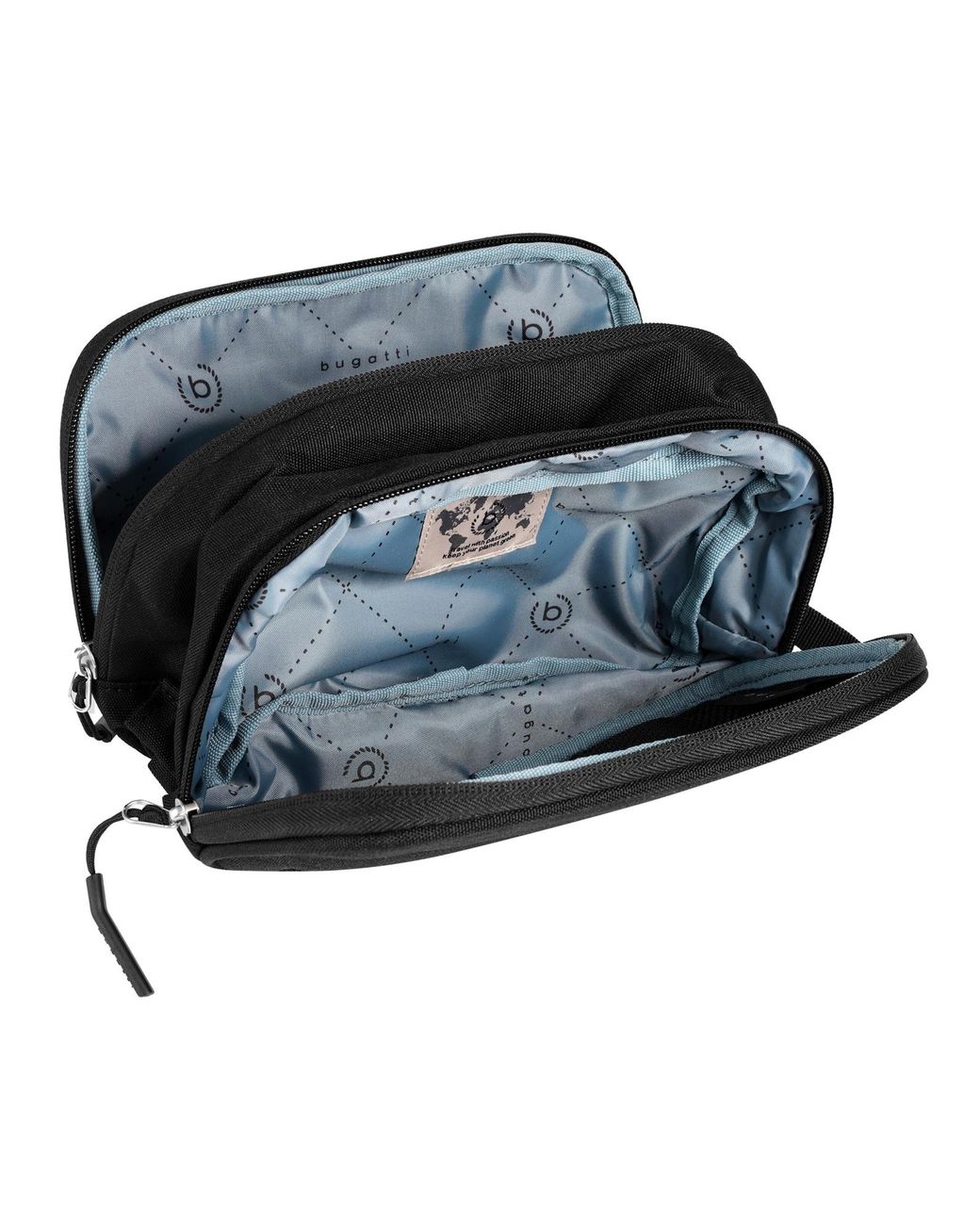 Bugatti Kulturtasche Blanc Delight in Black für Herren