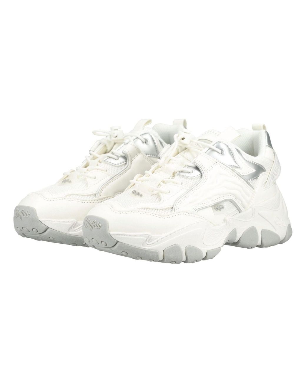 Buffalo White Lederimitat/Textil Sneaker