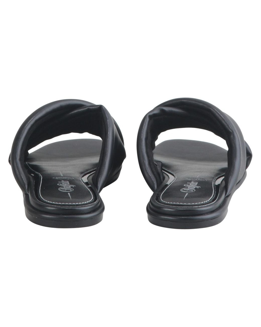Buffalo Black Pantolette Rabea