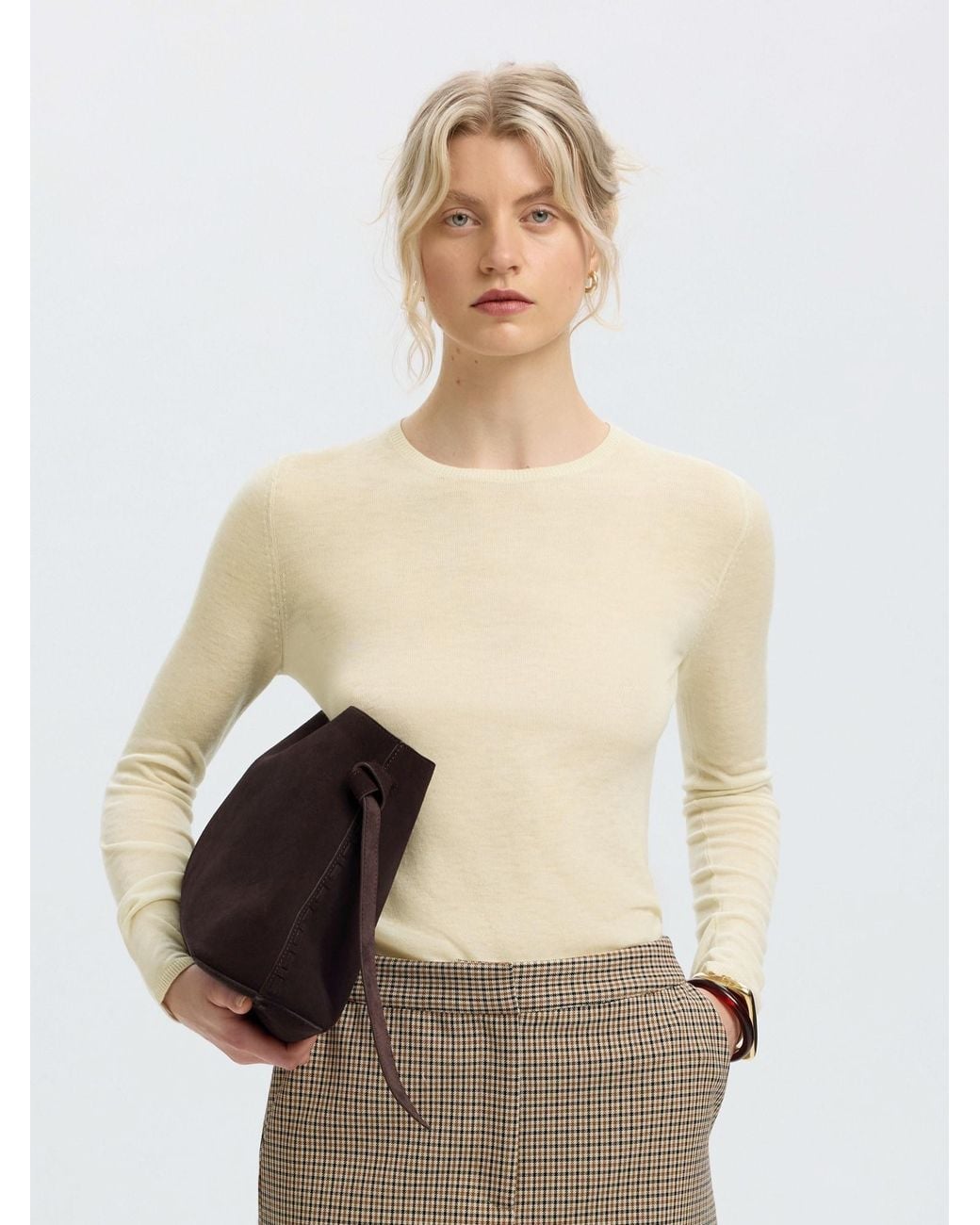 SELECTED Natural Pullover Slwvendy