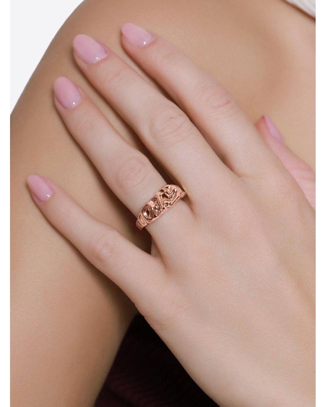 Heideman White Ring Celeste