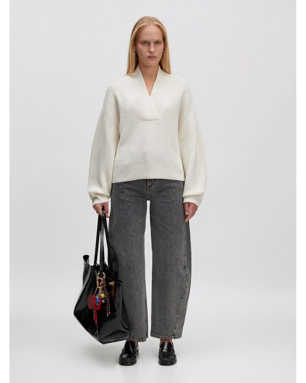 EDITED White Pullover Aus Wollmix Samia