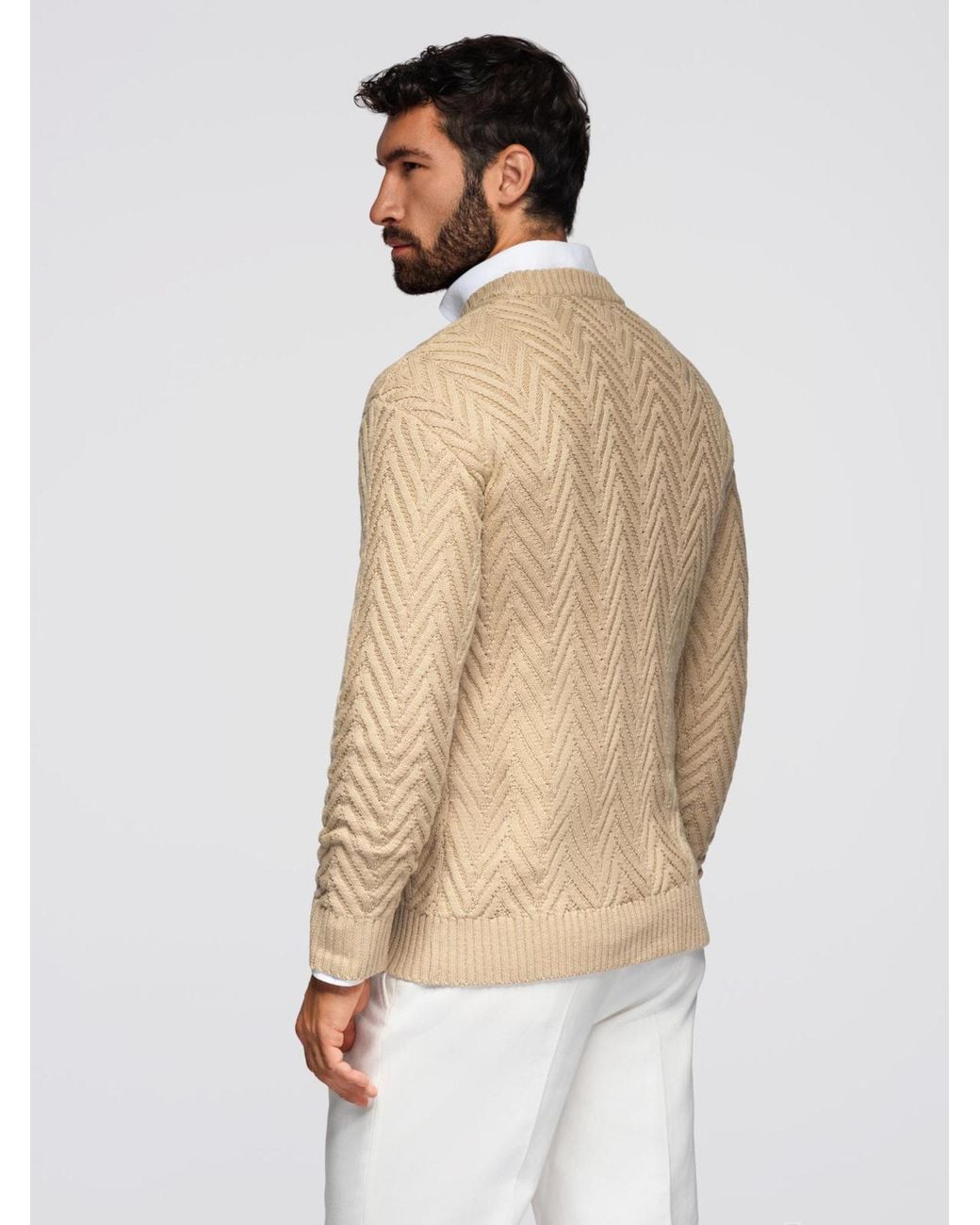 Ombre Pullover in Natural für Herren