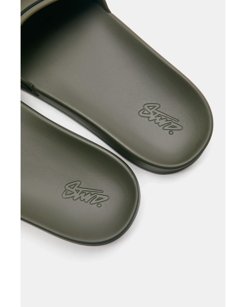 Pull&Bear Pantolette Stwd in Green für Herren