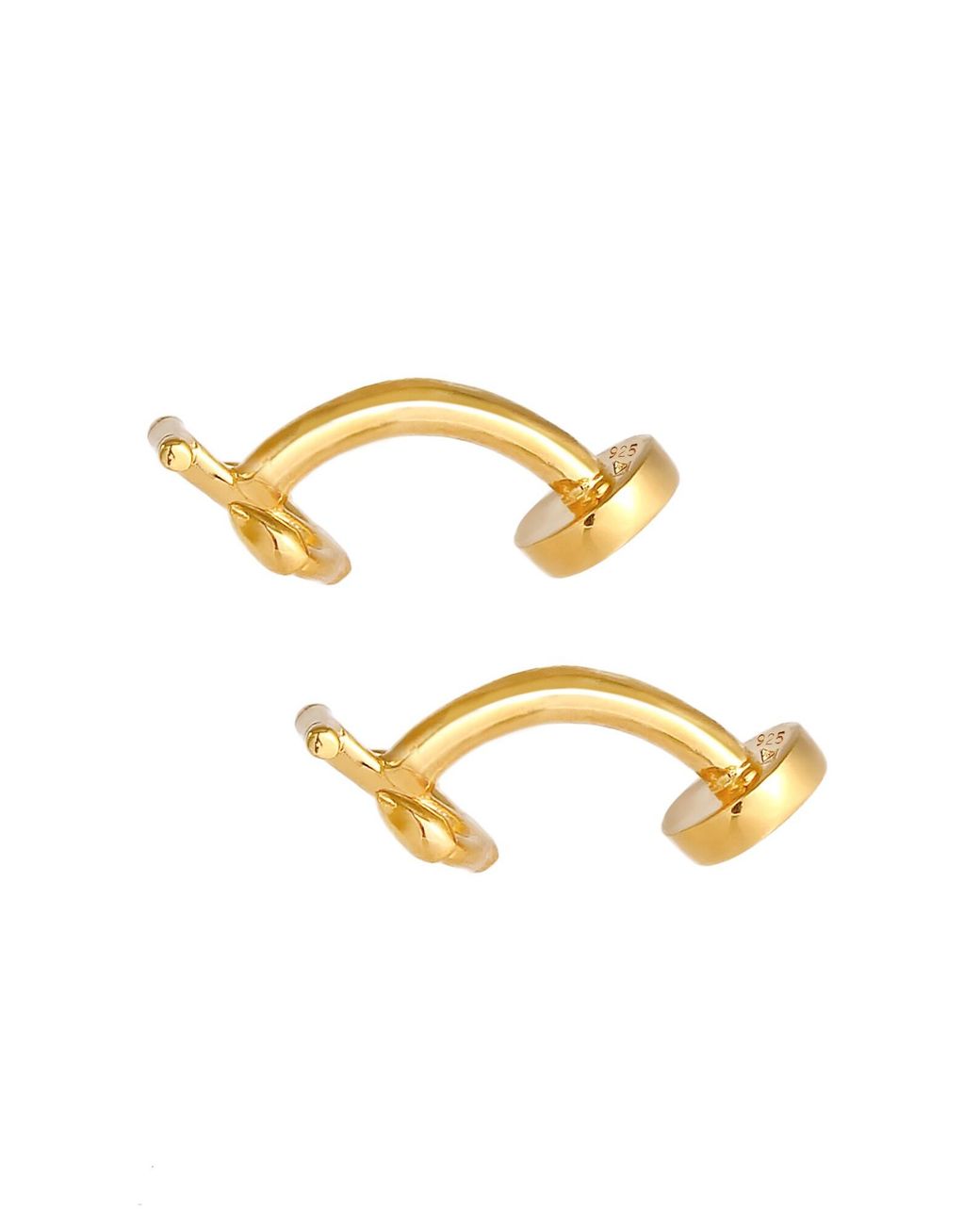 Kuzzoi Manschettenknopf Anker in Metallic für Herren