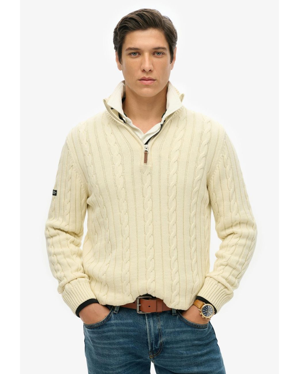 Superdry & Co Pullover in Natural für Herren