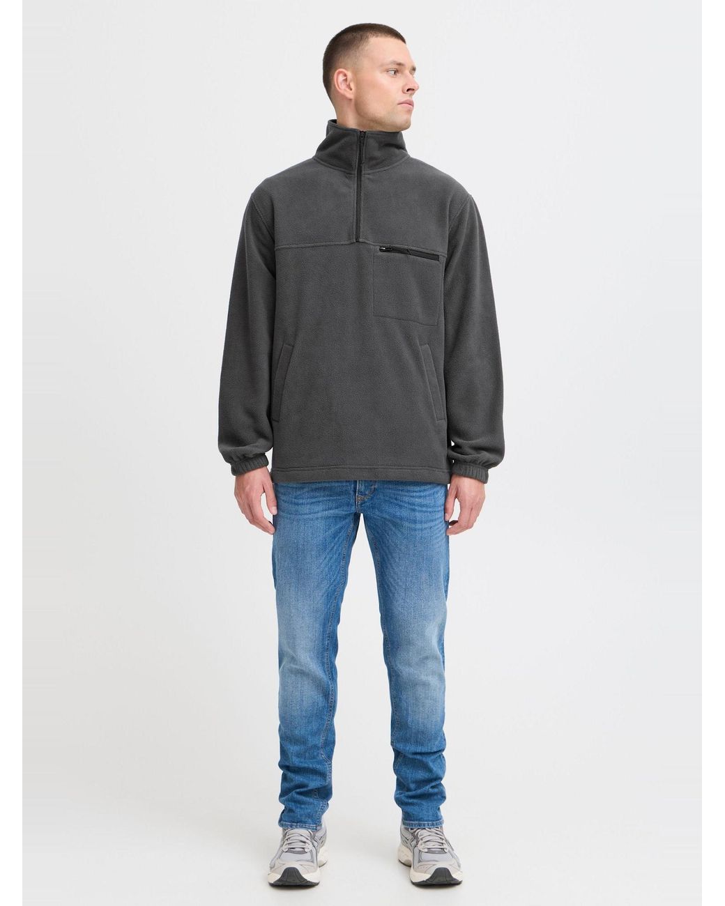 Solid Pullover Matzo in Gray für Herren