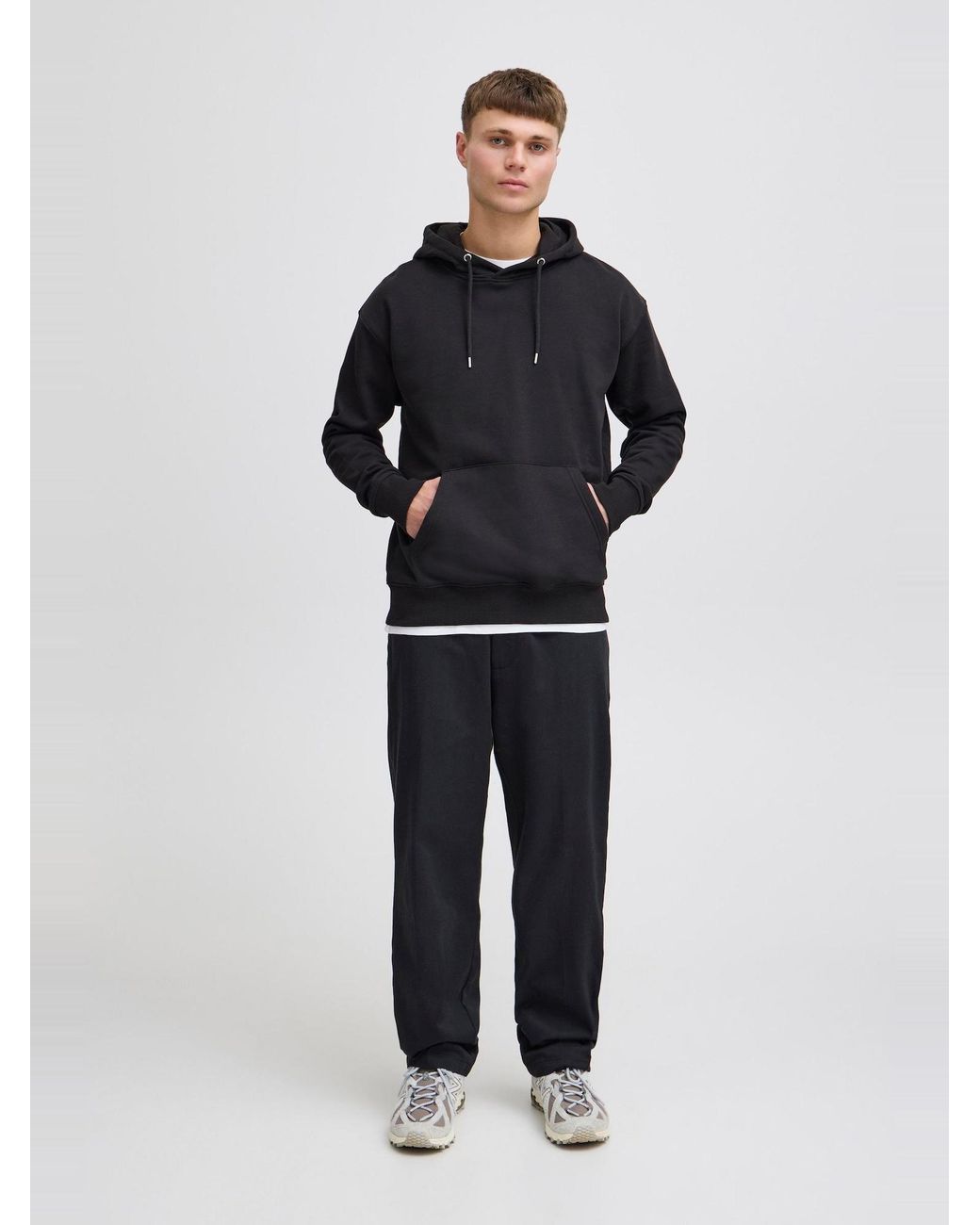 Solid Sweatshirt Lenz in Black für Herren