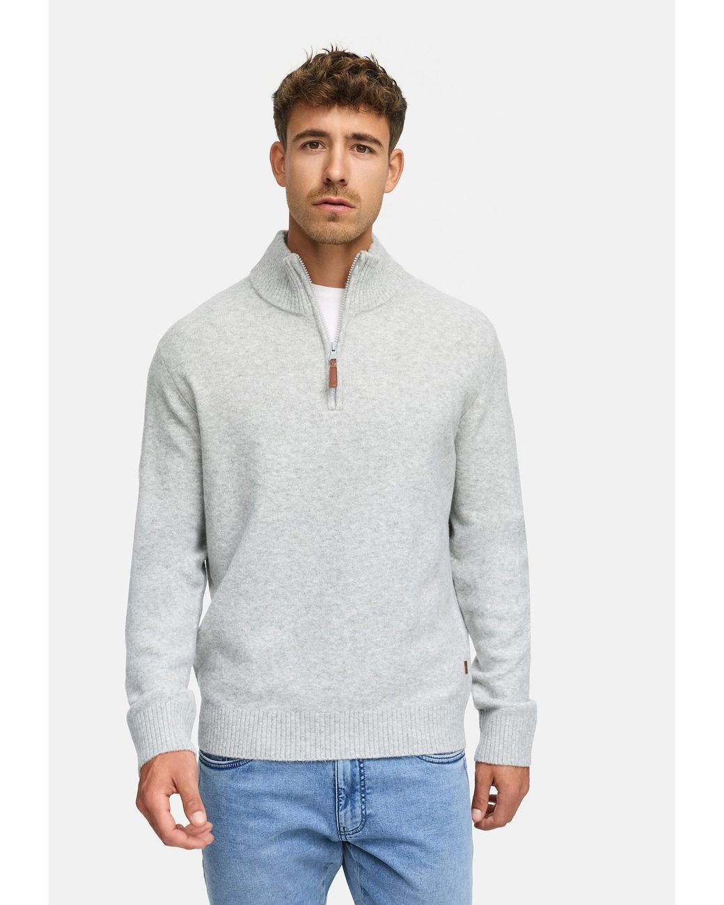 INDICODE Pullover Intrax in Gray für Herren